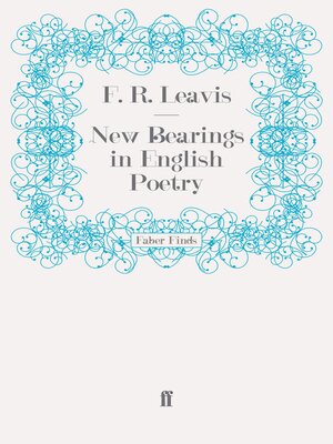 cover image of New Bearings in English Poetry